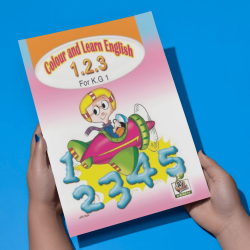Colour and learn English 1.2.3  مستوى  K.G.1
