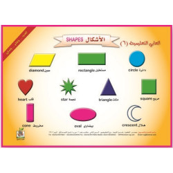 ألعابي التعليمية  " الأشكال  Shapes"، مقاس 33*23 سم 
