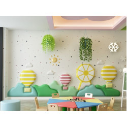 ديكور الحائط الكبير - مجموعة البالون  WALL DICORATION LARGE BALLOON SET مقاس :W280cmxH100cmcmx3cm