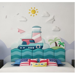 ديكور الحائط الكبير - البحر  WALL DICORATION LARGE THE SEA مقاس :W280cmxH100cmcmx3cm