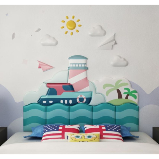 ديكور الحائط الكبير - البحر  WALL DICORATION LARGE THE SEA مقاس :W280cmxH100cmcmx3cm