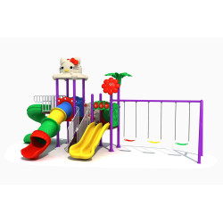 لعبة حديقة زحاليق ومراجيح مقاس :610*400*330 سم 