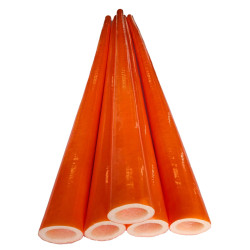 غطاء عمود PVC مقاس: 250 سم لون برتقالي السعر للقطعة الواحده 